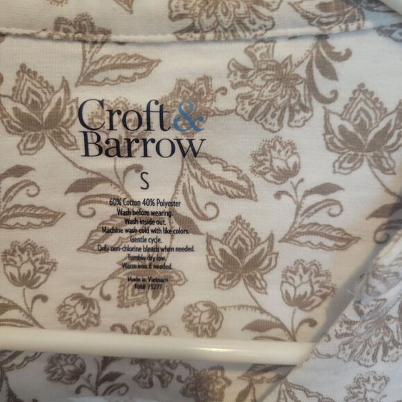 Womens tops set of 2 soft roll tab sleeves with collar v-neck cotton poly size s - Picture 15 of 16